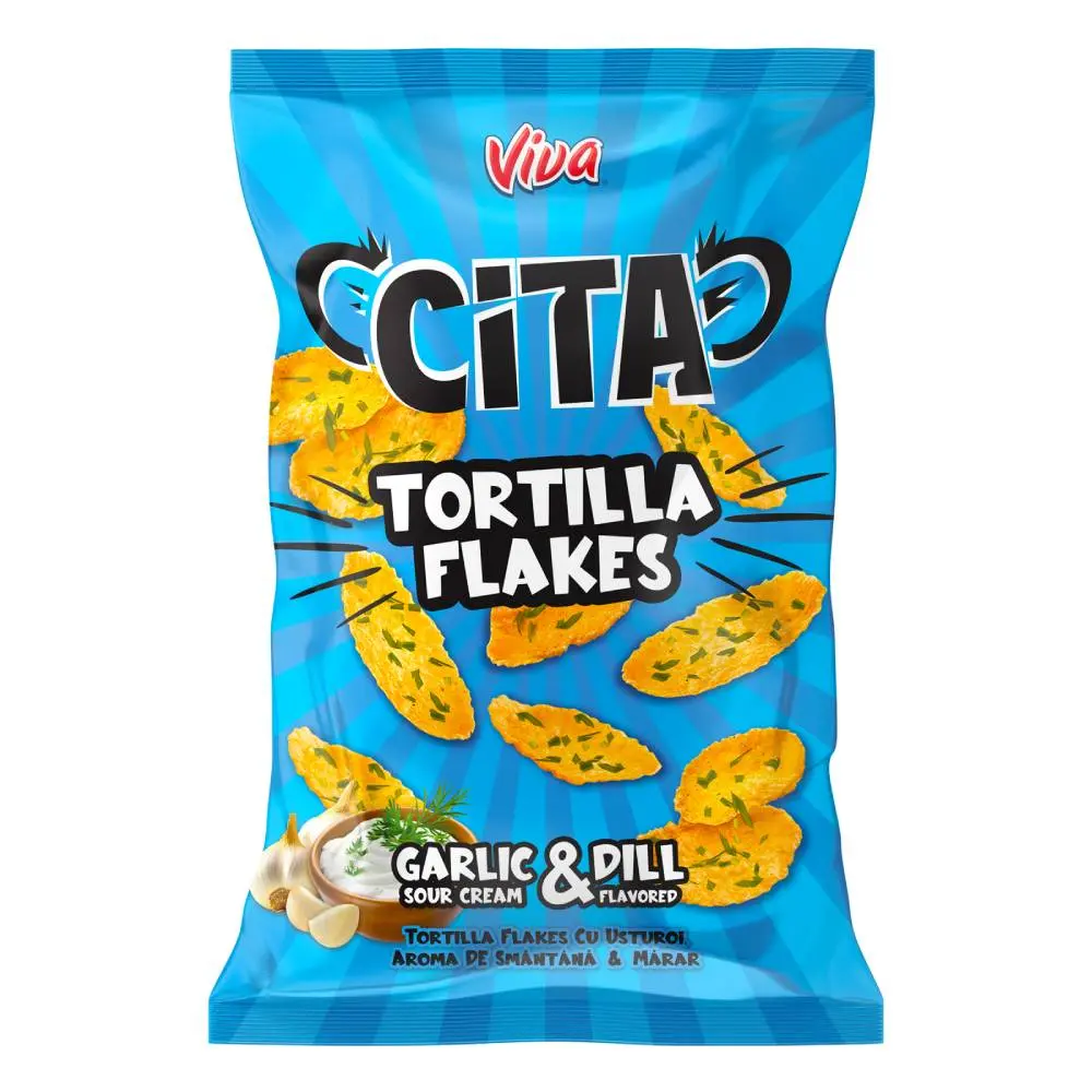 Cita Tortilla Flakes cu Usturoi și Mărar 100 g