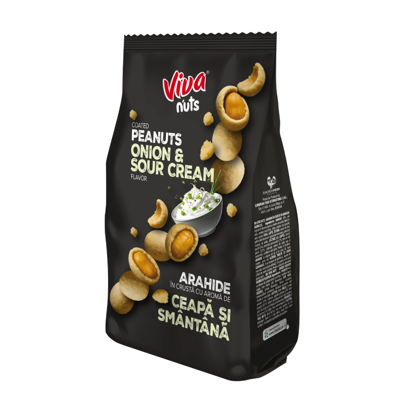 Viva Nuts – Arahide în Crustă cu Aromă de Ceapă și Smântână 150 g