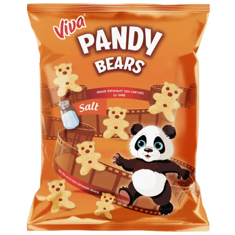 Viva Pandy Bears – Snacks Expandat din Cartofi cu Sare 50 g