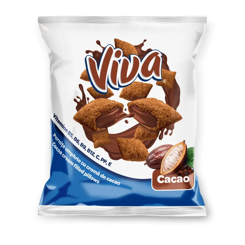 Viva Pernițe Umplute cu Cremă de Cacao 50 g